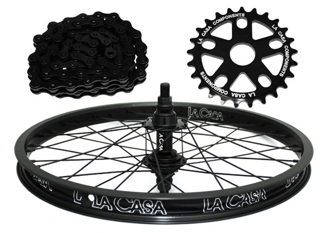 25/9 Wheel Kit - Single Wall - Black