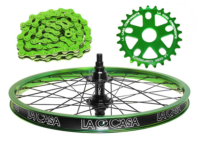 25/9 Wheel Kit - Single Wall - Green