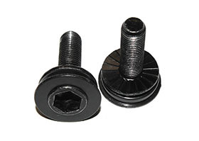 Crank Bolts Pair M8X1mm w/ PVC Flange & Teeth