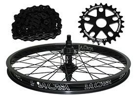 25/9 Wheel Kit - Single Wall - Black